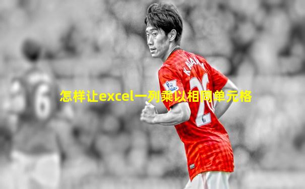 怎样让excel一列乘以相同单元格