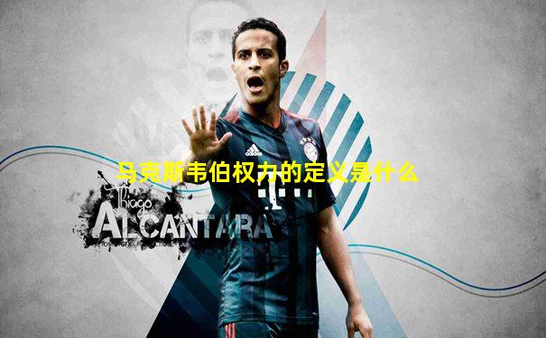 马克斯韦伯权力的定义是什么